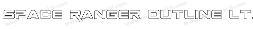 Space Ranger Outline ltalic字体转换
